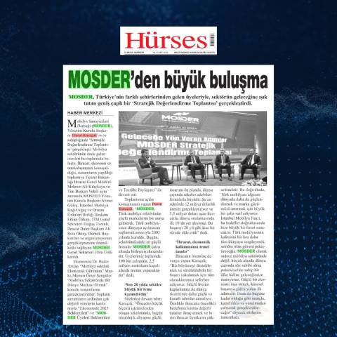 Mobilya Sektörünün Hedefi İhracatı 20 Milyar Dolara Çıkarmak Hürses