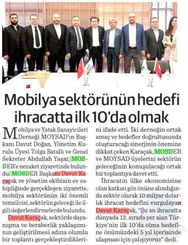 MOYSAD Yönetim Kurulu MOSDER’le Bir Araya Geldi 